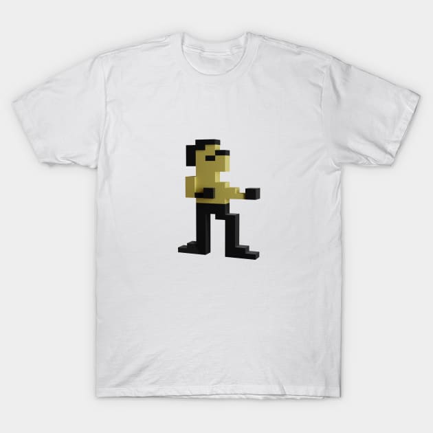 8-bit Bruce Lee Fighting in 3D T-Shirt by with Gusto